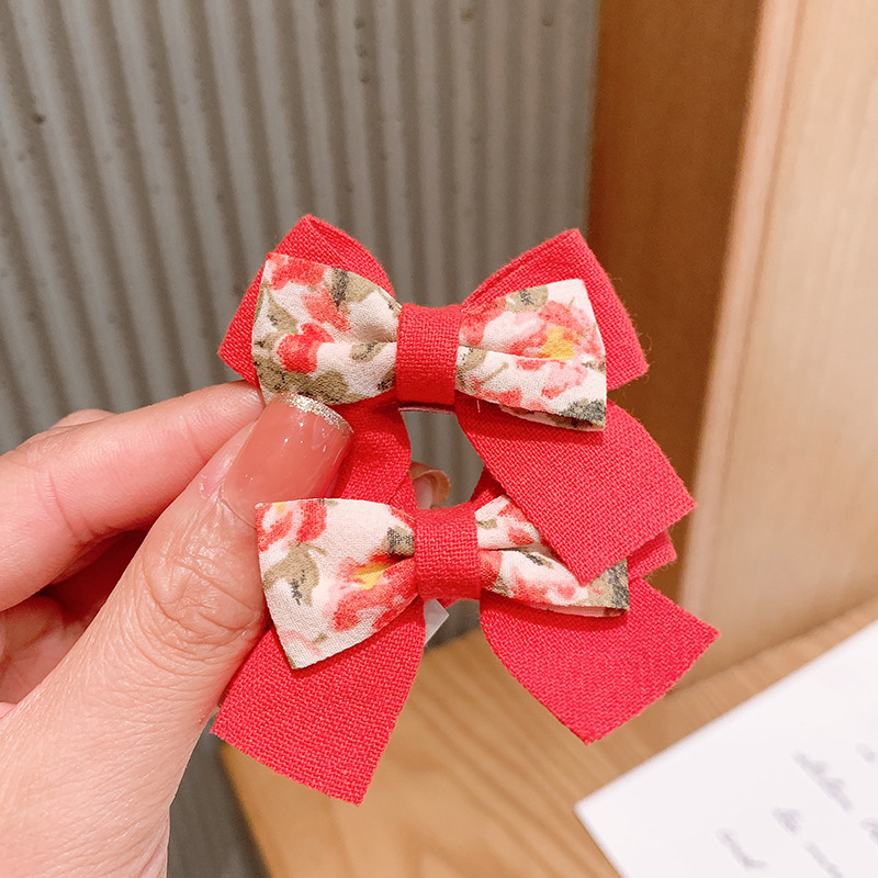 Nihaojewelry Korean Floral Fabric Bow Children's Hair Rope Wholesale Jewelry display picture 7