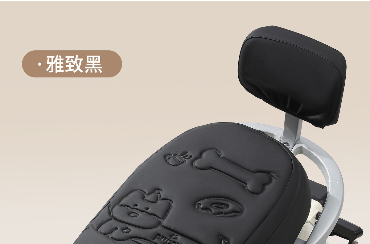 Suitable for Electric Vehicle Seat Cushion Cover Thickened Sponge Shock-Absorbing Leather Wear-Resistant Waterproof Sun Protection Electric Vehicle Comfortable Seat Cushion