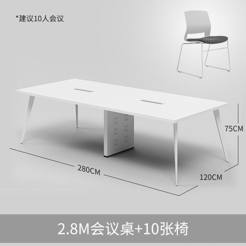 Mesa de 2,8 metros + 10 sillas