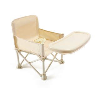 Upgraded Children's Dining Chair Extra Large Baby Dining Chair Portable Folding Chair with Height Solid Color Baby Dining Chair