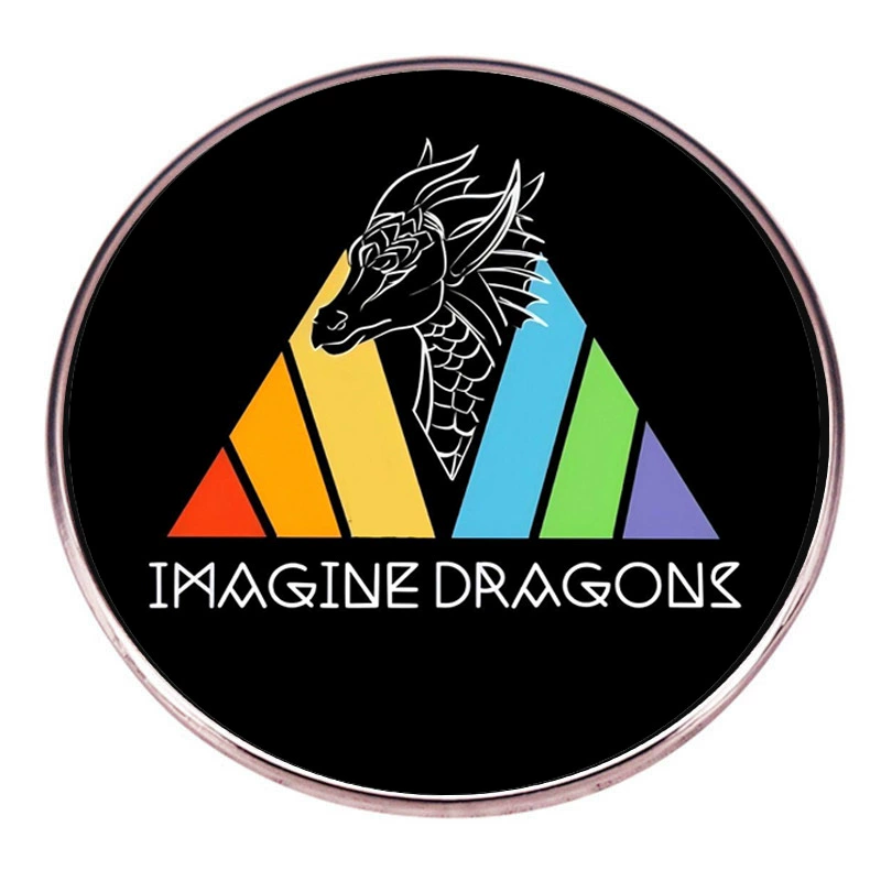 Воображаемые Драконы Dream Dragon Bands расправленный американский независимый рок-музыка ненужный металлический сплав значок