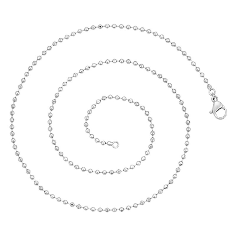 Xupar joyería cobre chapado en oro collar con cadena de aleación simple cadena de cuentas blancas cadena de moda cadena única al por mayor