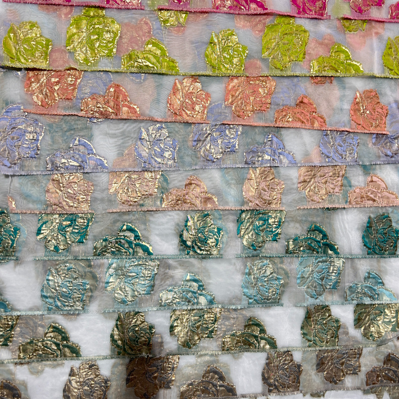 25 nuevo después de la tecnología tela de ergena poliéster toda la tela de ergena jacquard vestido de moda de mujer en stock