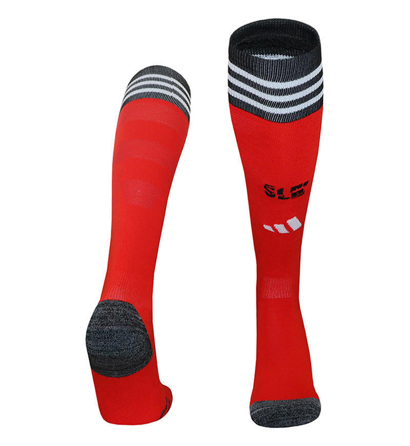 26 club tailandés Copa del Mundo calcetines de fútbol para hombres toallas profesionales sobre la rodilla antideslizante calcetines gruesas para adultos y niños