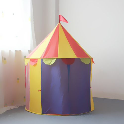 Circus-themed children's game tent, baby separate sleeping game house, yurt-style multi-functional game house, small house