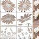 Sunflower peony flower painting hollow template universal ten-piece washable reusable environmental protection drawing board