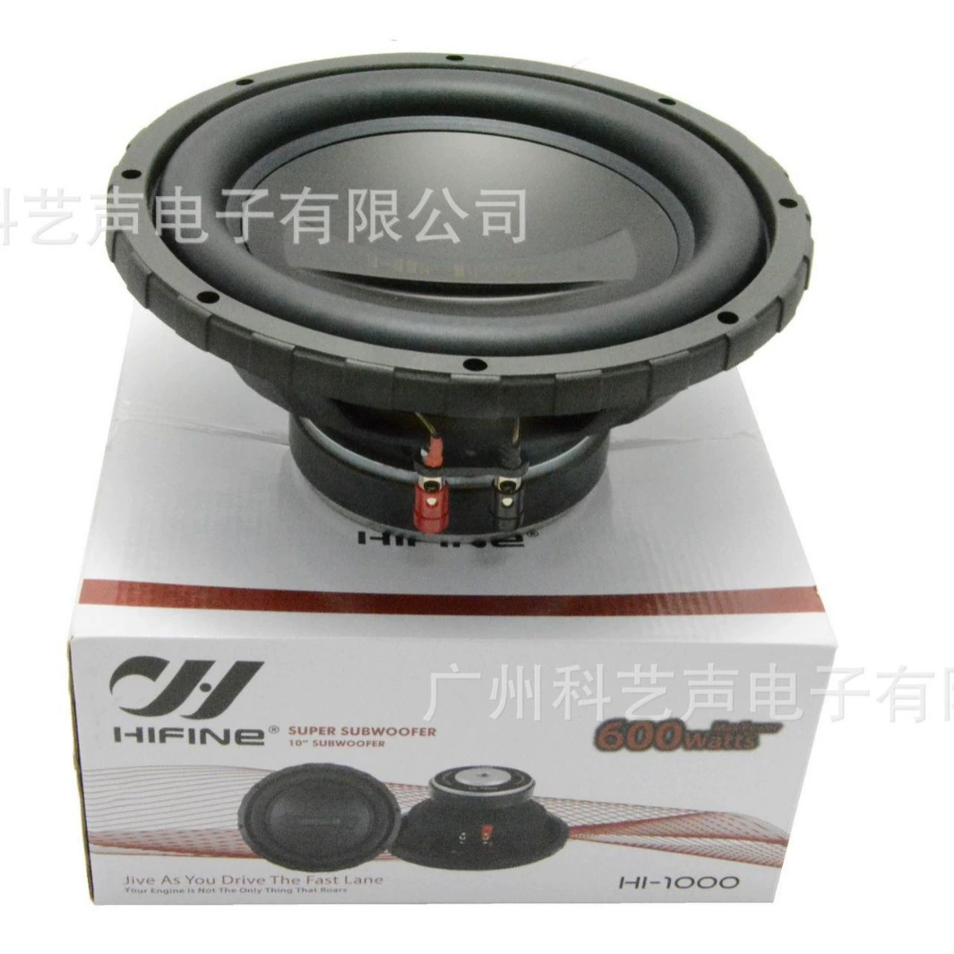 Фабрика прямых продаж HIFINE 10-дюймовый один магнитный одноголосный басовый динамик для создания шокирующего басового эффекта