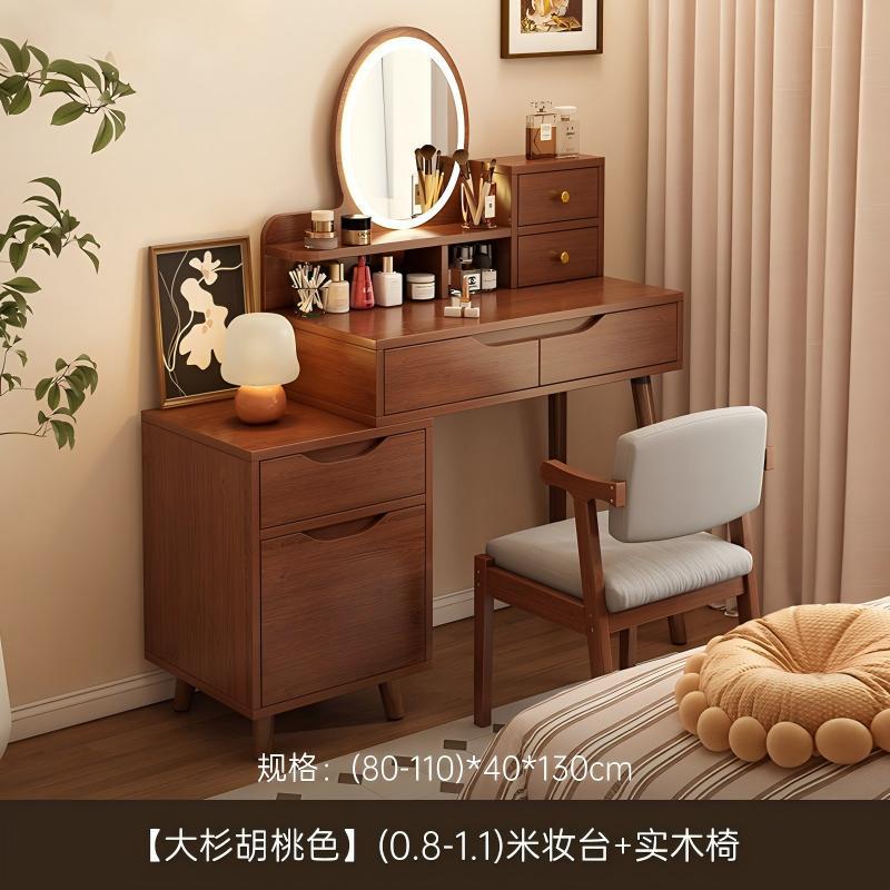 Tocador pequeño apartamento dormitorio simple moderno almacenamiento integrado mesa de maquillaje simple estilo de registro mesa de maquillaje de noche