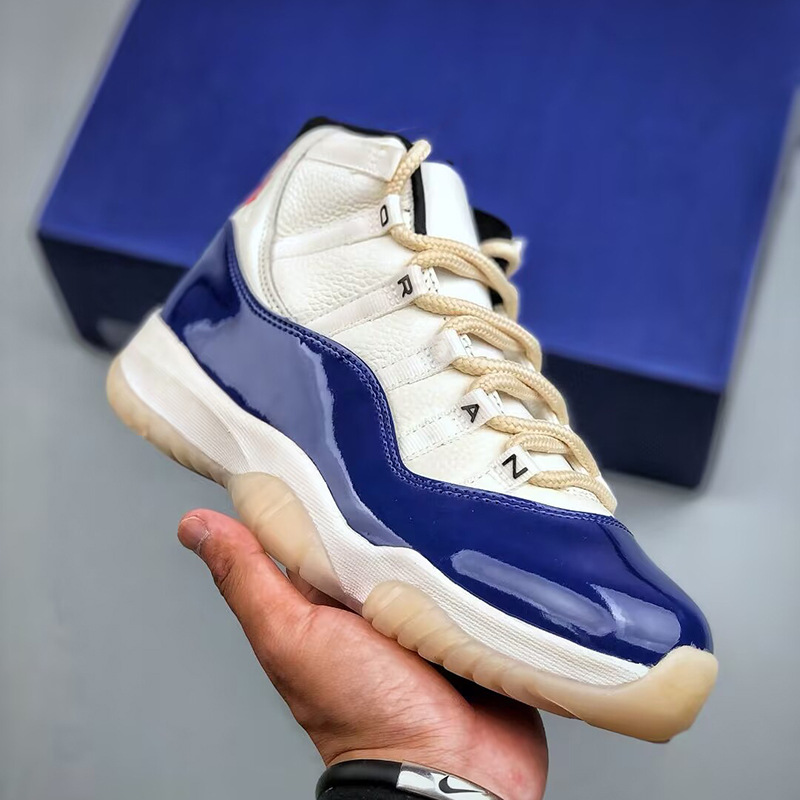 Transfronterizo Putian zapatos aj11 Gamma Azul Gran Demonio zapatos deportivos zapatos de carrera frescos gris negro rojo Joe 11 zapatos de baloncesto de alto nivel