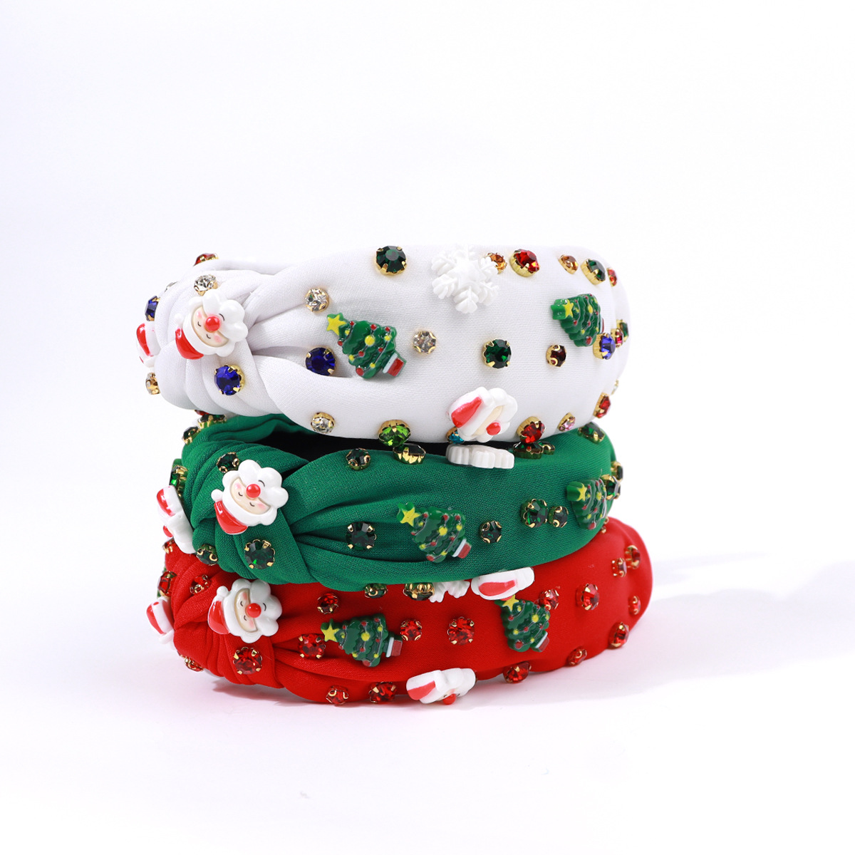 Christmas Festival Christmas Cute Women's Christmas Tree Santa Claus Plastic Hair Band