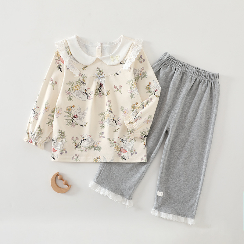 Elf honey cotton wool two piece set yellow