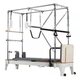 Small white bed three-in-one full elevated frame