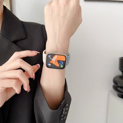 編織尼龍錶帶適用蘋果appleiwatchS10智能手錶帶ultra s9/8/7卡扣