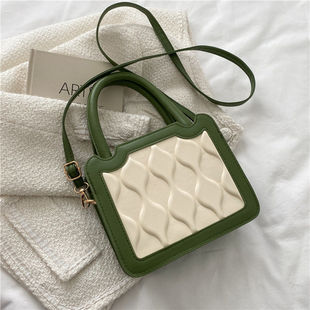 &€Niche Design Biscuit Bag for Women 2022 New Trendy Fashion Simple Contrasting Color Versatile One-Shoulder Cross-Body