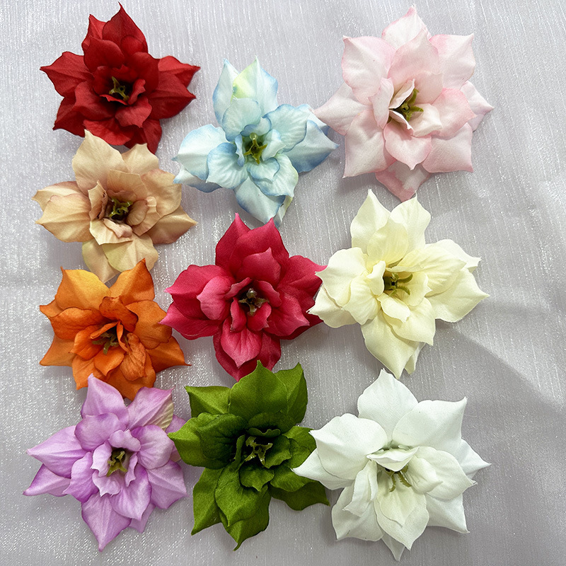 Cross-Border Wedding Flower Head Studio Hotel Layout Wall Decoration Flower Accessories Garland Accessories DIY Flower Box Fake Flowers