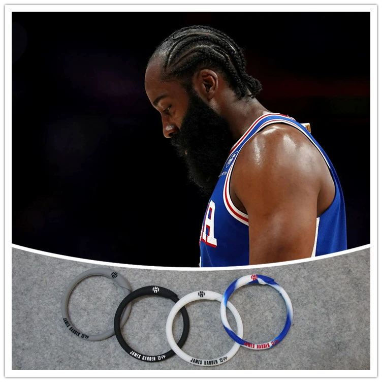 Баскетбольная звезда No 13, спортивный браслет Harden Circle, силиконовый светящийся браслет, ювелирные изделия Kobe Irving Durant