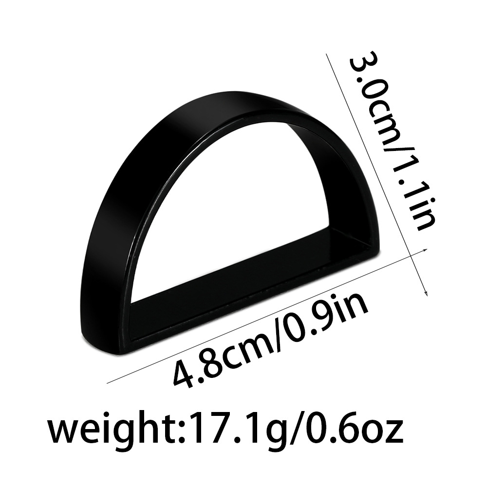 Anillo de servilleta semicírculo de aleación de zinc transfronterizo creativo moderno simple hebilla de servilleta en forma de D Anillo de servilleta de oro pulido al por mayor