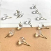 Imitation gold ball pegs 100 pieces in PET hard cylinder