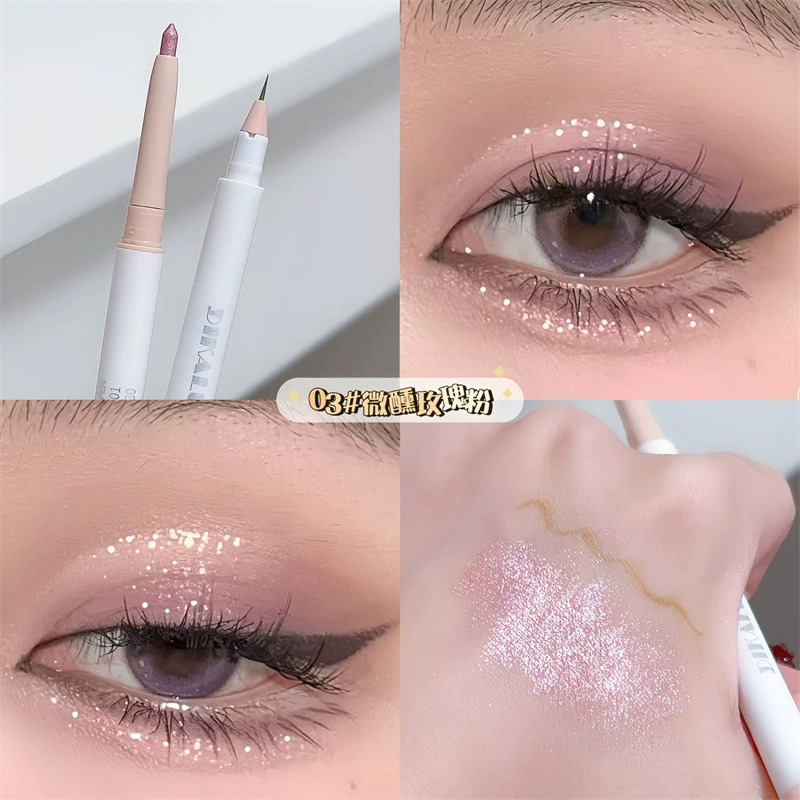 DIKALU Double-sided brightening matte highlighter, waterproof eye shadow, contouring