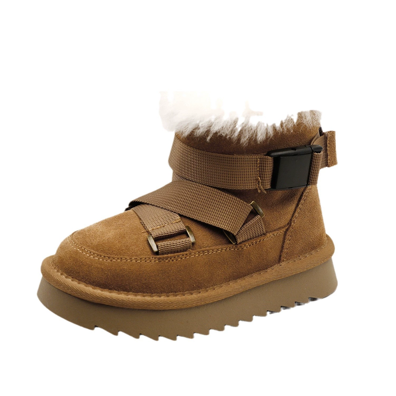 Winter children's matte fashionable keep warm boots for men and women, 2024 years