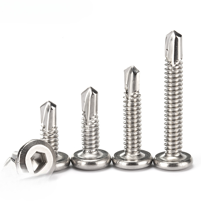 410 스테인레스 스틸 플랫 헤드 육각형 소켓 드릴 테일 거꾸로 된 가장자리 셀프 태핑 셀프 드릴링 도브 테일 스크류 가드 레일 스크류 M5.5