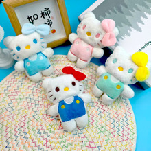 可爱kt猫公仔钥匙扣挂件 卡通Hello Kitty小猫咪毛绒玩偶包包挂饰