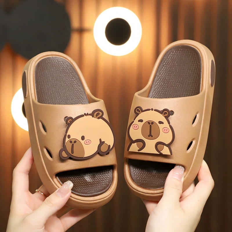 Капибара Летние детские холодные тапочки для мальчиков Купание в помещении