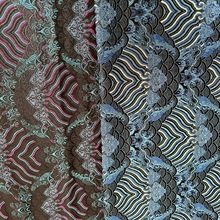 海浪纹织锦缎绸缎尼龙面料高密丝绸布料旗袍红木沙发坐垫布民族风