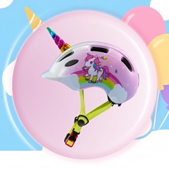 クロスボーダー6-12歳の子供の赤ちゃんの輪滑りユニコーンのヘルメットの自転車のスケートボードのスケートは子供のヘルメットの女性に乗ります。