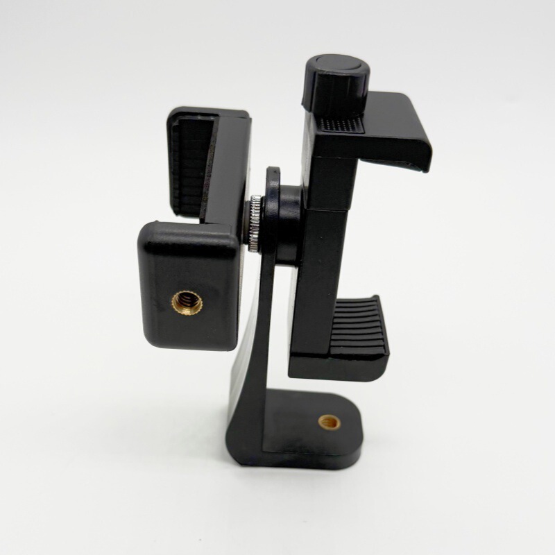 Hot selling mobile phone teleprompter bracket desktop double-sided live dual-position mobile phone clip rotating horizontal and vertical shooting live clip