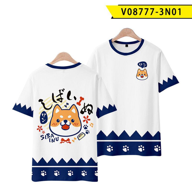 田園柴犬演出服文芸新商品道長羽織着物デジタルプリント|undefined