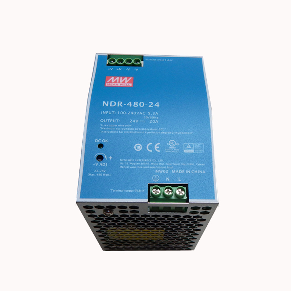 NDR-480-24转24/48V导轨20A明纬开关电源直流工业级大功率