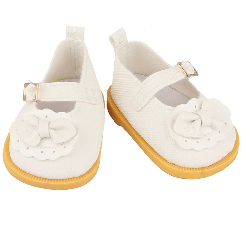 Doll shoes, cotton bow accessories for 14‑inch dolls, 5 cm length, multicolor