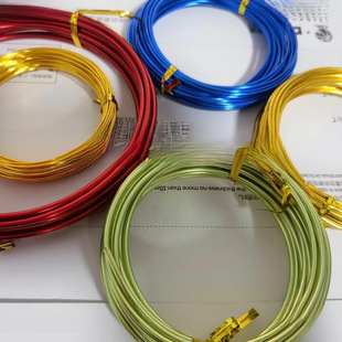 1-3mm Colorful Aluminum Wire Soft Iron Wire Creative Aluminum Wire Braided Crafts Styling Wire Shaping Wire Handmade DIY Material