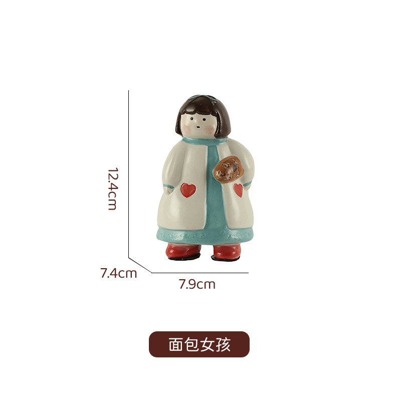 景德镇创意陶瓷家居摆件桌面装饰品电视柜入户玄关摆件卡通玩偶|undefined