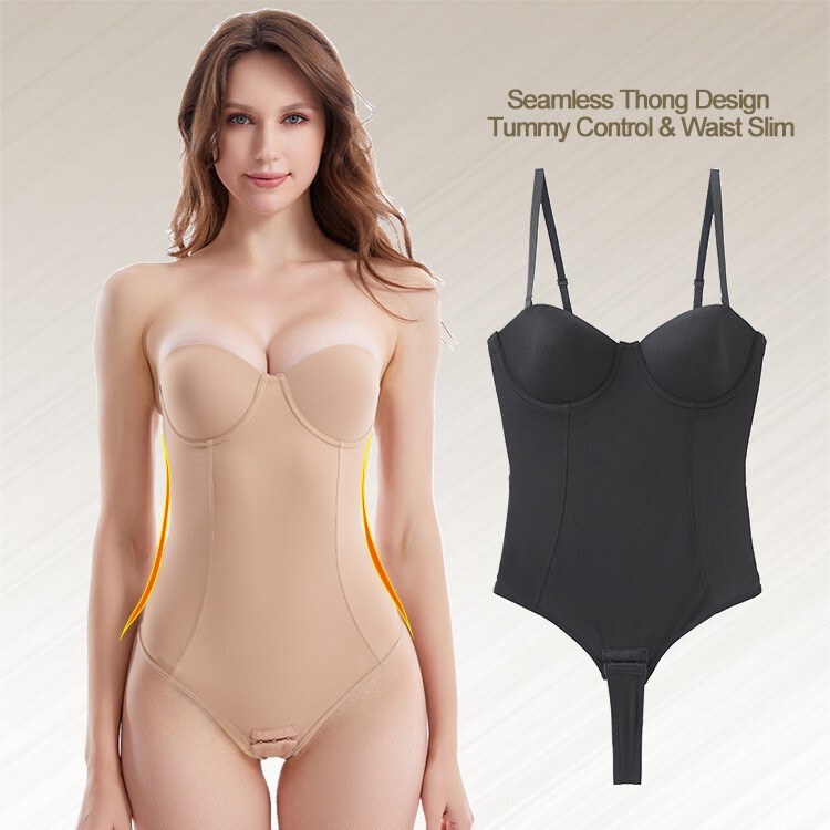Cross-border T-Back One-piece Shaper Dress Strapless Bra Belly Tinker Thong Dress