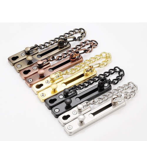 No punching anti-theft chain stainless steel door chain anti-lock buckle home hotel chain chain lock door bolt bolt wholesale