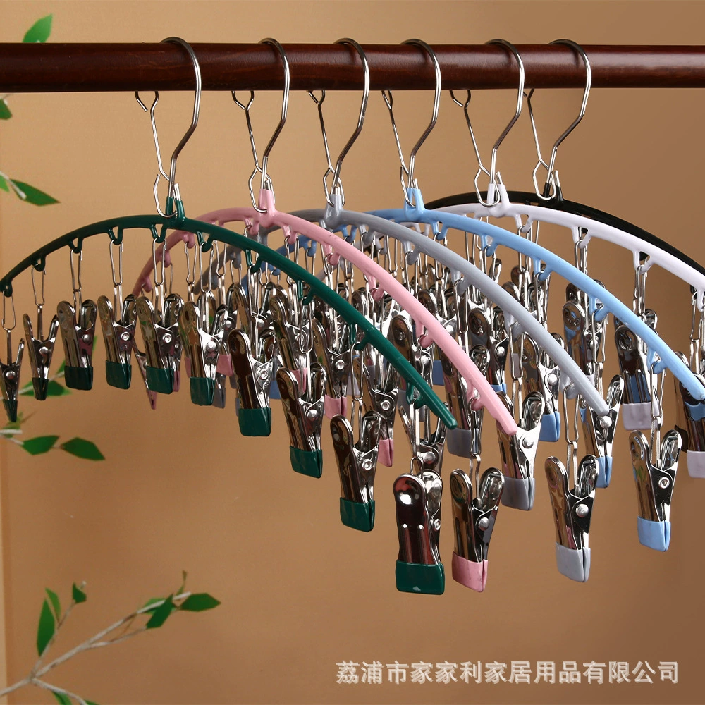 Многофункциональные зажимы для сушки носков, круглая сушилка из нержавеющей стали, зажимы для сушки белья из железа, оптовая продажа с фабрики, практичные.