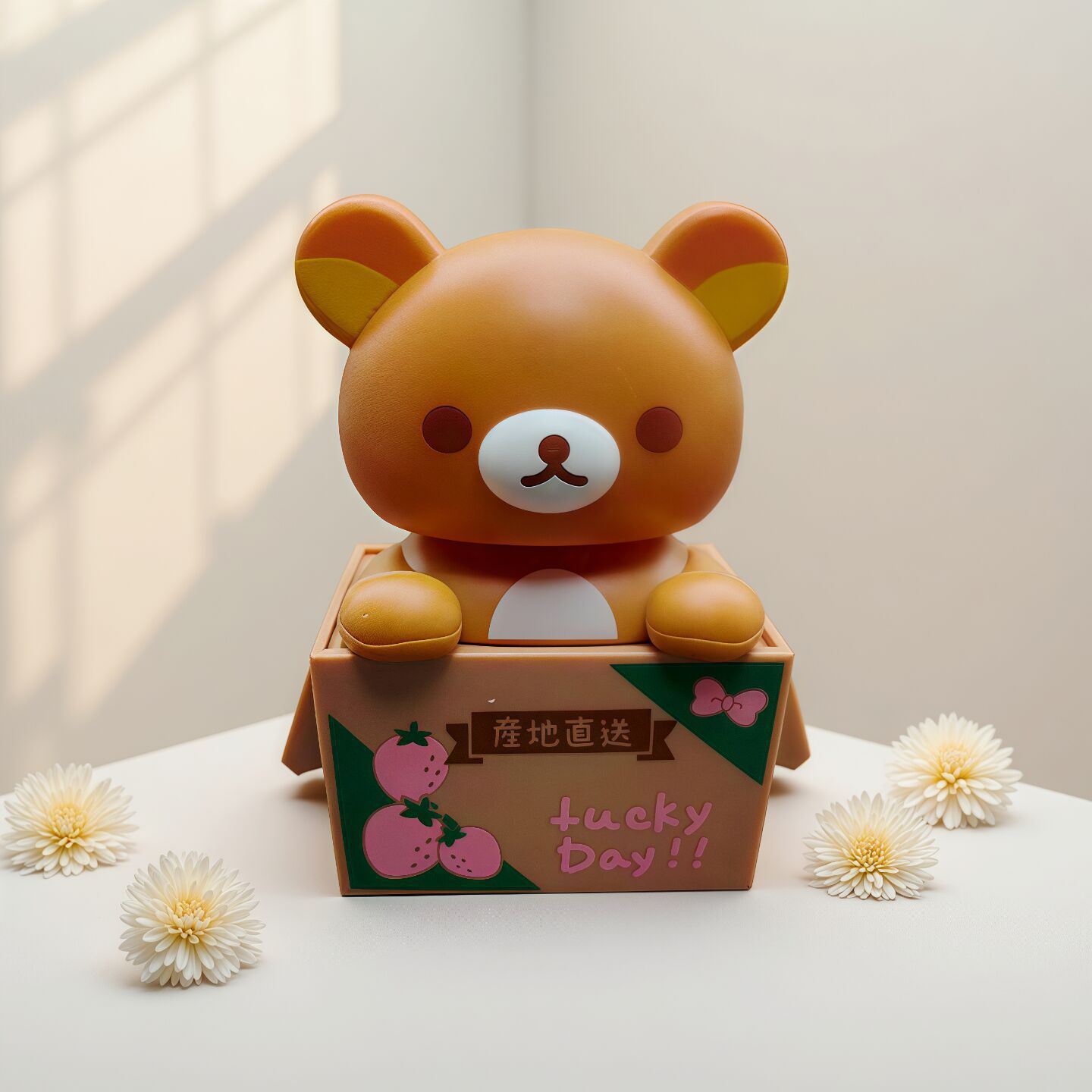 New Creative Panda Doll Cartoon Animal Car Ornament Box Panda Car Children's Gift Gift