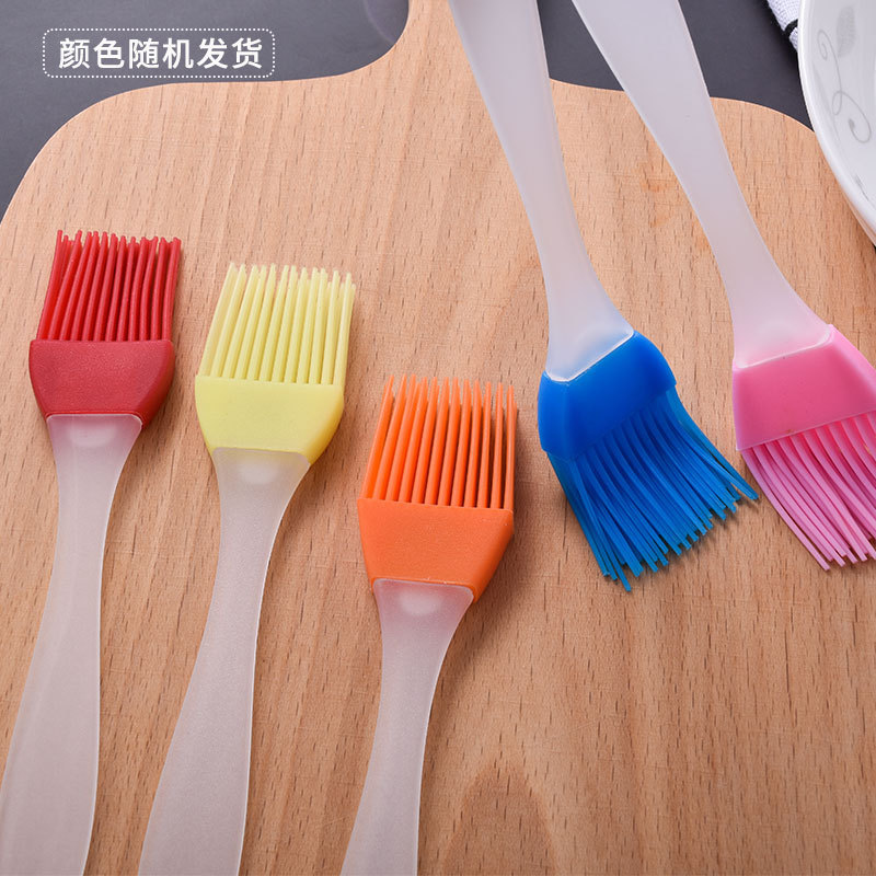 Ventas directas de fábrica pequeño cepillo de aceite dividido de silicona para hornear cepillo de crema de pastel de bricolaje cepillo de barbacoa cepillo de condimento