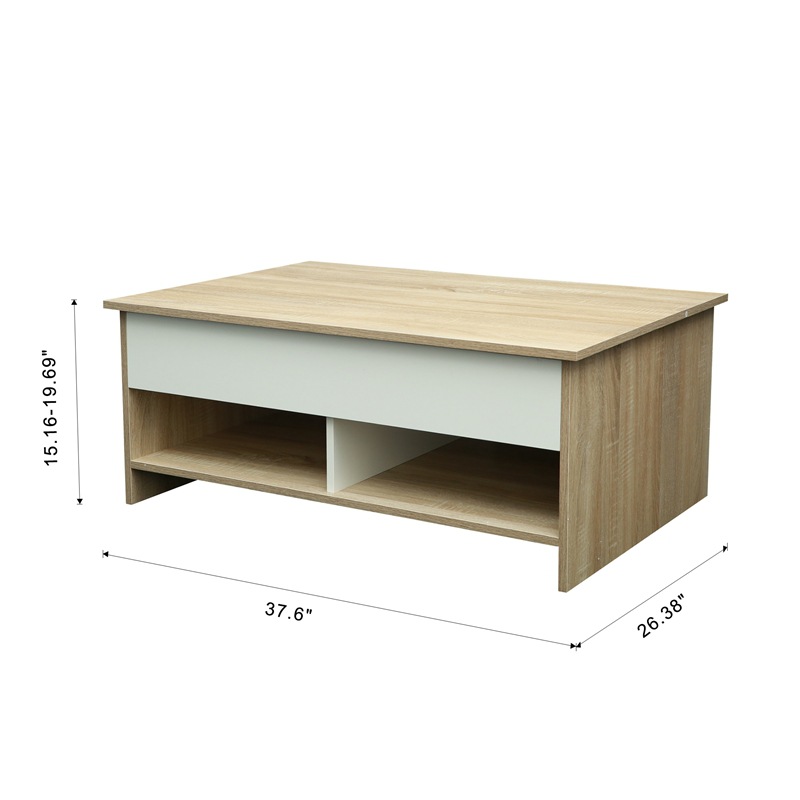 Nuevo moderno simple mesa de café mesa de comedor pequeña mesa de comedor multiusos con espacio de almacenamiento oculto sala de estar mesa de café