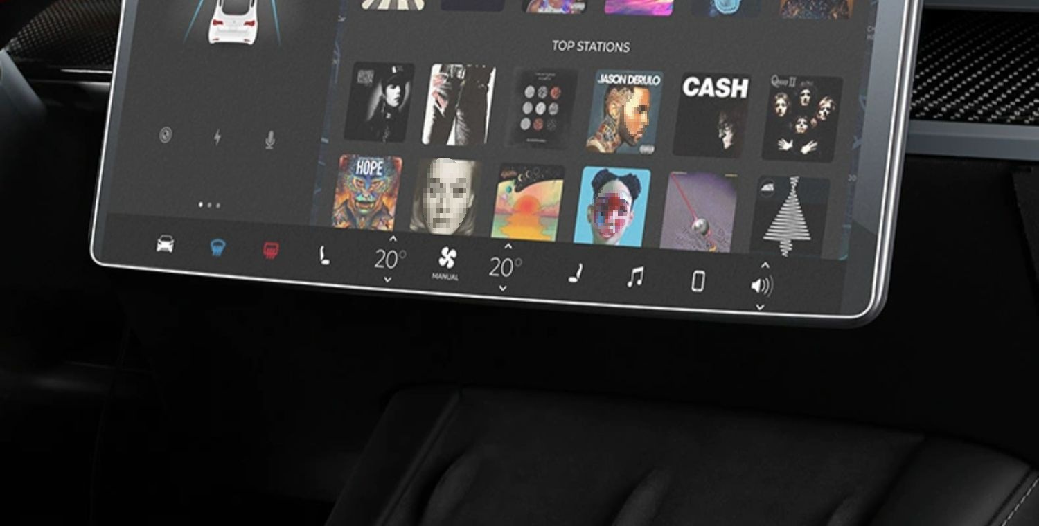 Suitable for 6-Seat Tesla Screen Tempered Film Model3/Y/Yl New Version Central Control Film Ya Film Screen Protector Navigation