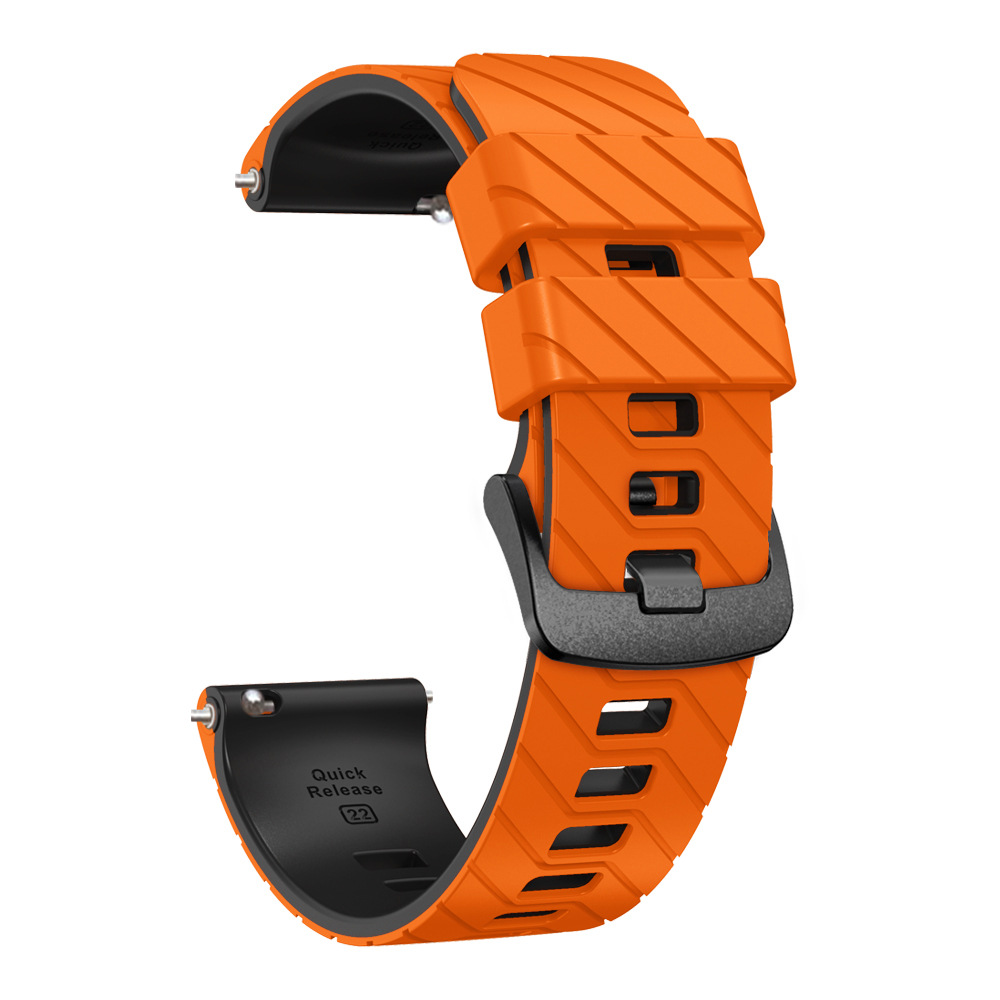 Suitable for suunto9peak silicone watch strap, 22mm twill dual-color wristband, Suunto9 Peak undefined