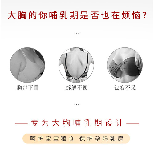 Plus-size maternity and nursing bra for women—full-coverage, ultra-thin design with large cups, perfect for curvy figures and those needing extra support to minimize side boob.