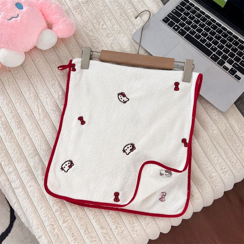 刺繍珊瑚のベルベットのバスタオルの漫画の柔らかいバスのスカートのタオルのセットの吸水の柔らかいモチのカップルの家の睡眠のスカートの卸売り|undefined