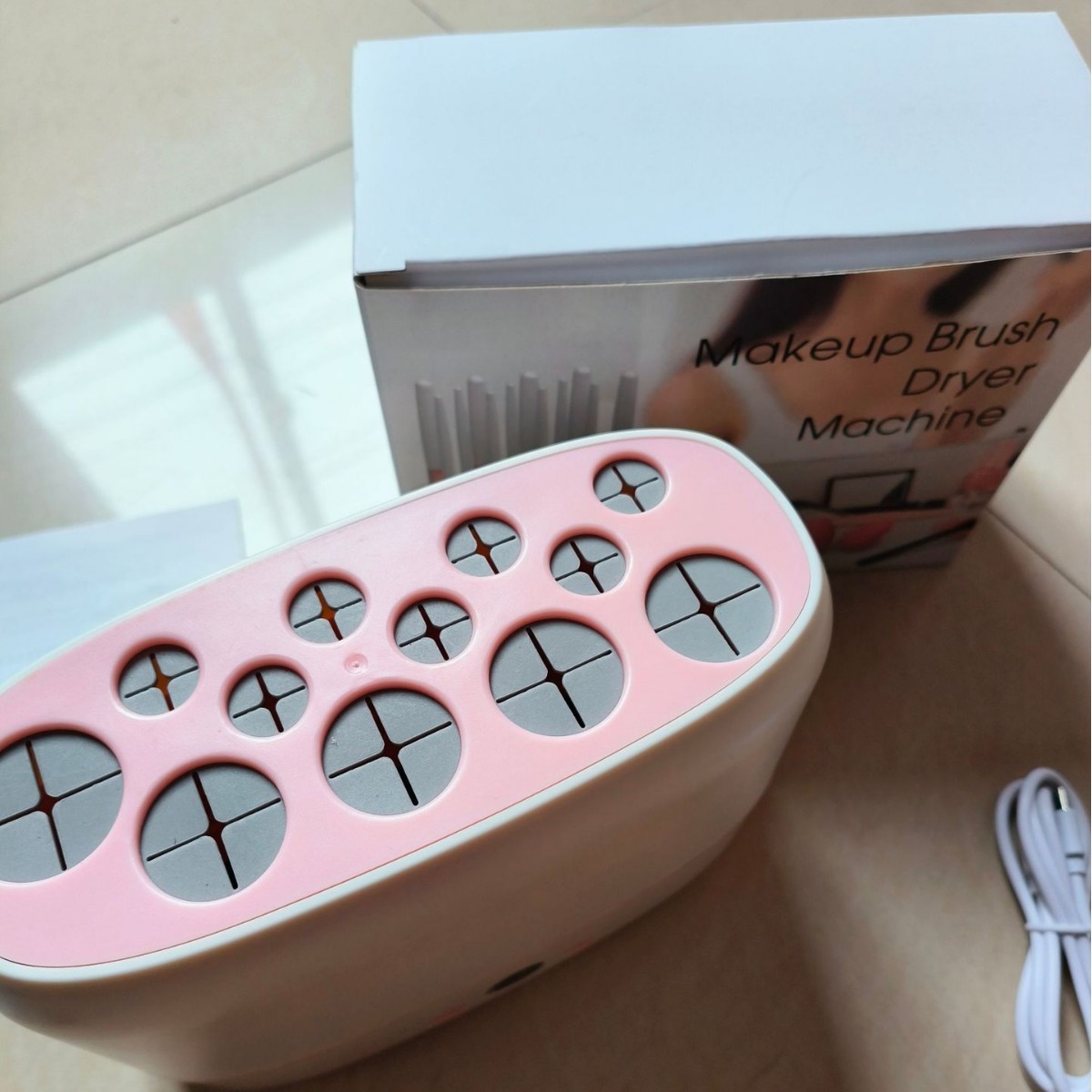 Herramienta de belleza multifuncional cepillo secador cepillo de maquillaje secador rápido cepillo de maquillaje limpieza secador rápido