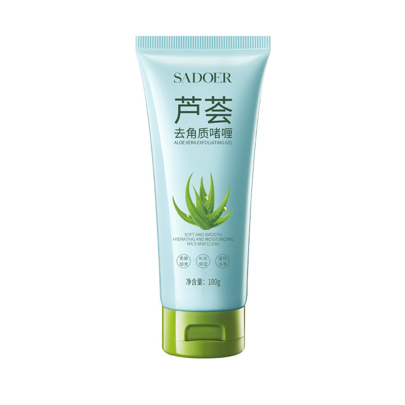El gel exfoliante de aloe vera superior limpia profundamente la exfoliación de las células muertas viejas, mejora la exfoliación áspera de la piel
