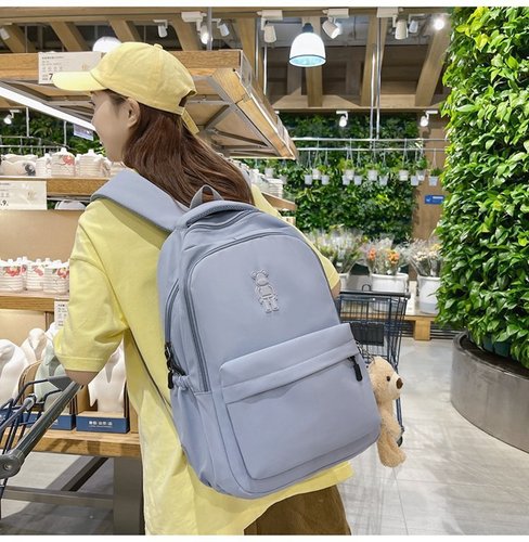 School bag for women  new high school student junior high school student backpack elementary school student Korean version summer large capacity backpack