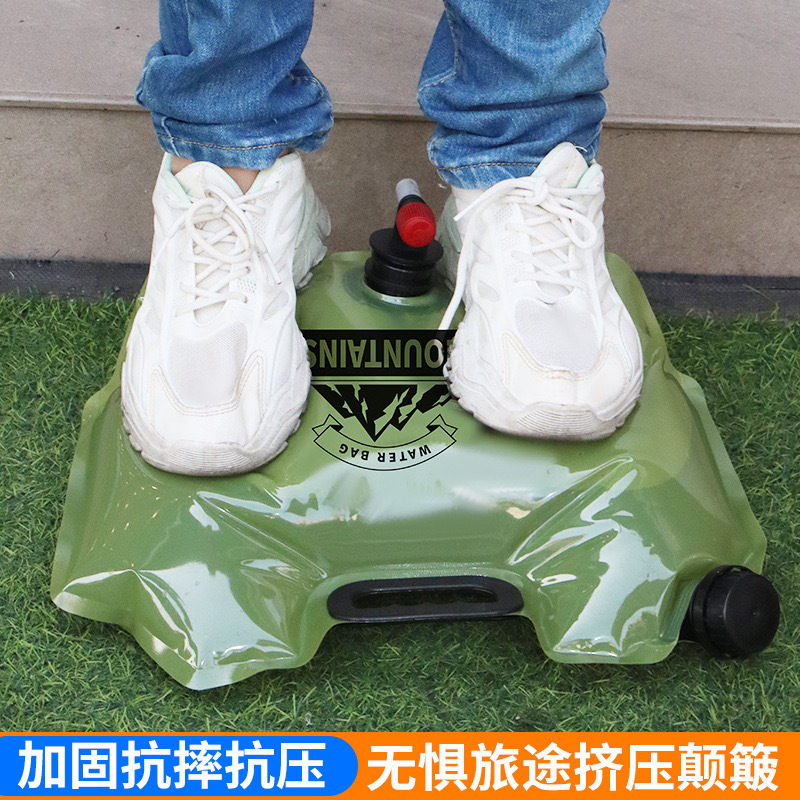 屋外ウォーターバッグ、ポータブル折りたたみ飲料水バケツ、キャンプ旅行水貯蔵バッグ、登山水貯蔵バッグ、大容量ソフト肥厚|undefined