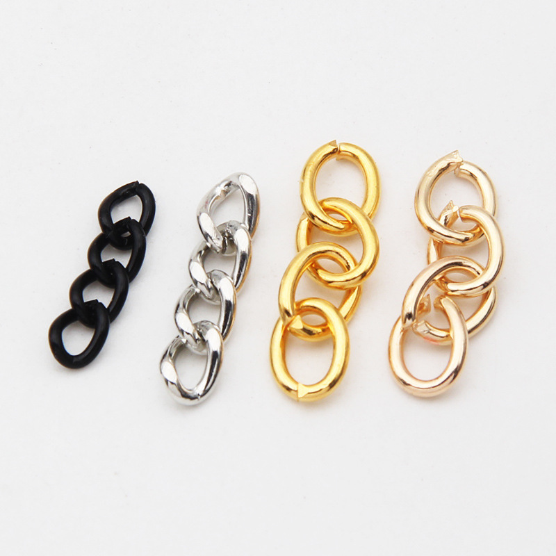 Ready Supply Metal 4-Section Chain Key Chain Key Chain Ring DIY Jewelry Accessories Key Ring Connection O Chain